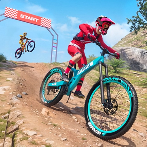 Downhill BMX Bike Racing Game app icon