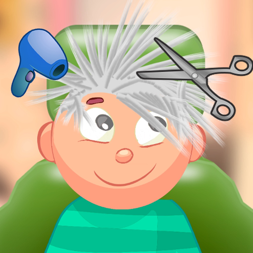 Child game / silver hair cut app icon
