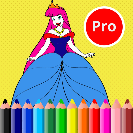 Cute Princess Easy and Fun Coloring Pages For Girl app icon