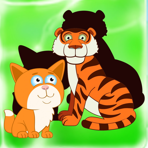 Vocabulary Animal Puzzle Matching Shadow for Kids app icon