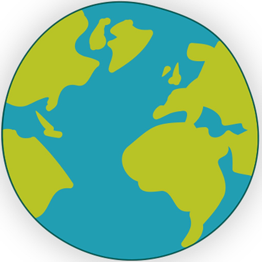 Easter bunny with Easter eggs Around the world app icon