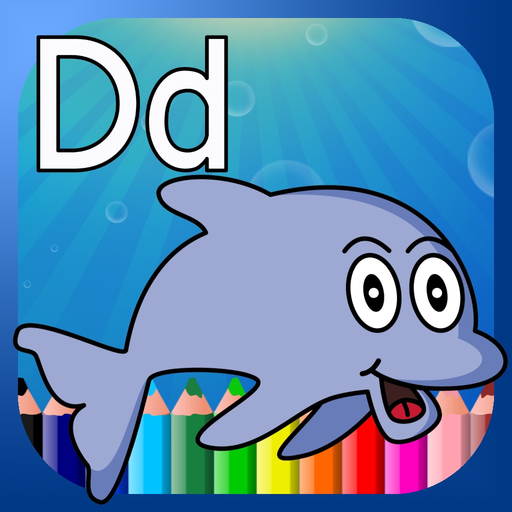 Alphabet decals Fun Coloring Page For Kindergarten app icon