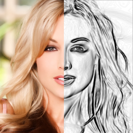 Sketch my photo drawing booth app icon