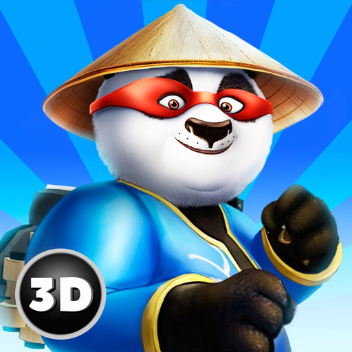 Panda Rope Stunts: Flight over Crime City app icon