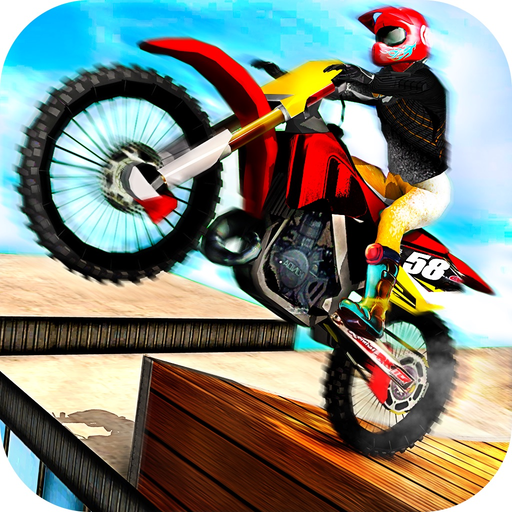 Rooftop Motorbike Rider - Furious Stunts Driving app icon