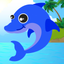 Fish Sea Animals Puzzle Fun Match 3 Games Relax icon