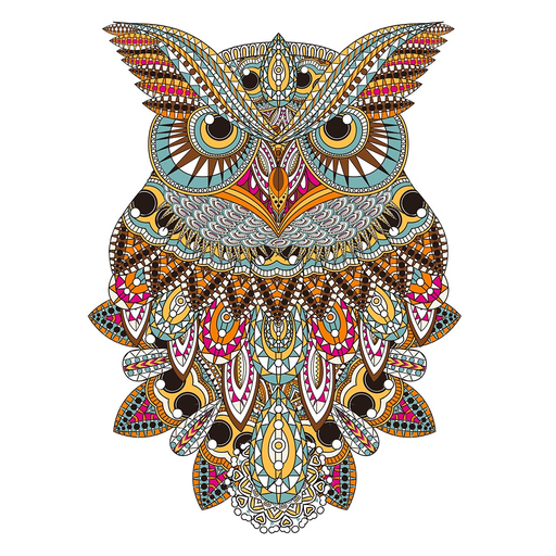 Owl Floral Coloring Book For Adult Relaxation Game app icon