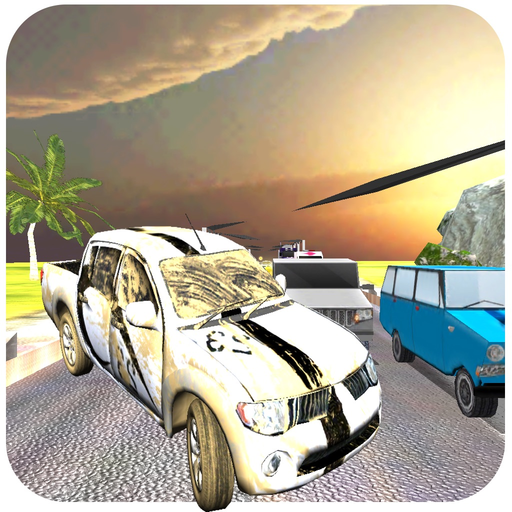 Monster Jeep City Traffic  Speed Race 2017 app icon
