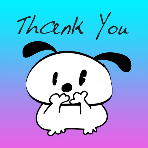 Cute Puppy Word Art Emoji - Cool Emoticon Stickers app icon