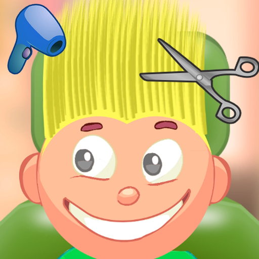 Child game / hair cut (Yellow) app icon