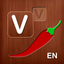 Vegetables. Spelling puzzle. icon