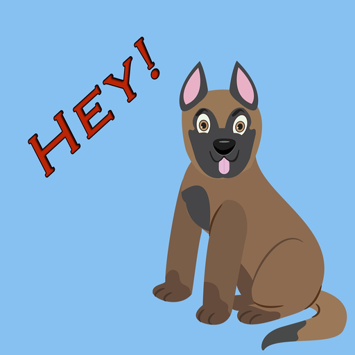 MaliMoji Belgian shepard emoji stickers app icon
