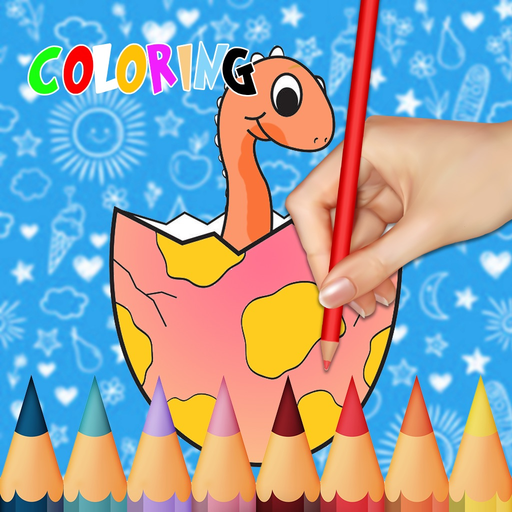 Dinosaur Coloring Books for Kids Toddler Game Free app icon