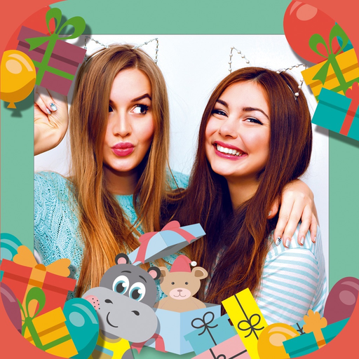 Happy birthday greeting cards – Create stickers app icon
