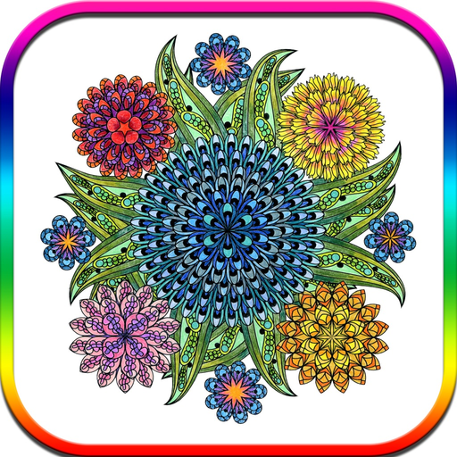 Coloring Beautiful Mandala New Theme app icon