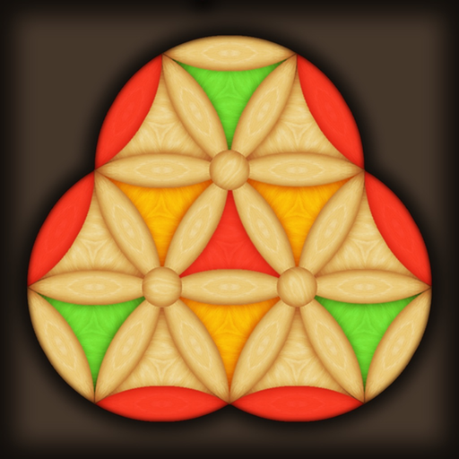 Hard Wood Puzzle. Hexagon app icon
