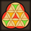 Hard Wood Puzzle. Hexagon icon