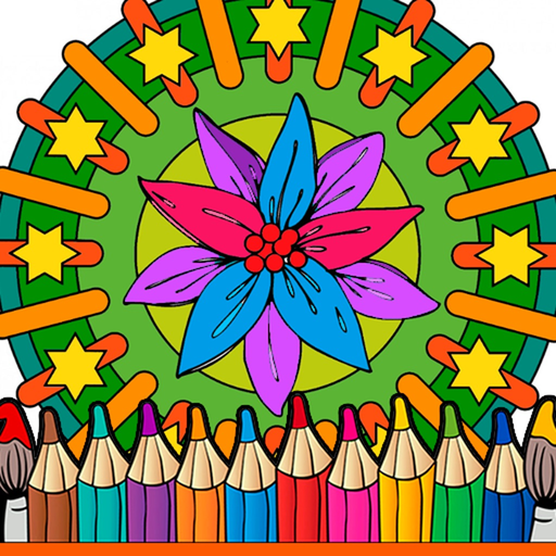 Flower Coloring Pages Mandala app icon