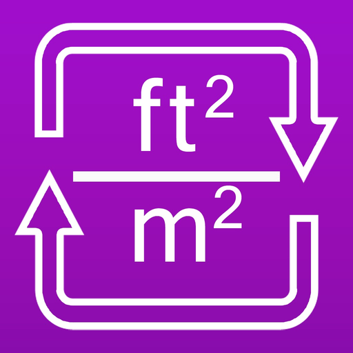 Square Feet / Square Meters area converter app icon