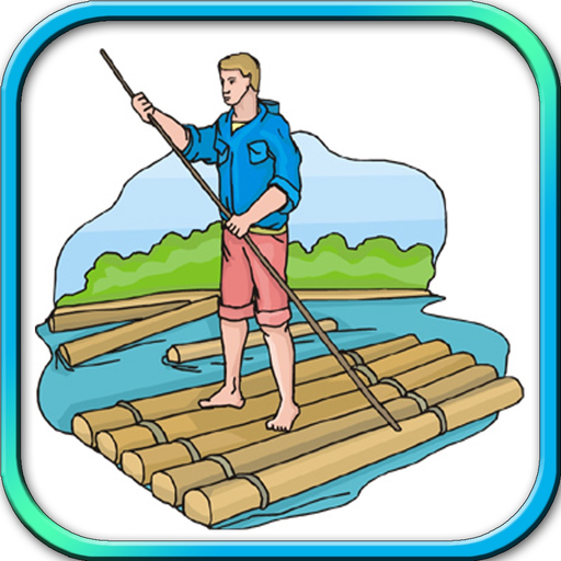 Jungle Animal Transporter on Raft Simulation game app icon