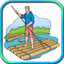 Jungle Animal Transporter on Raft Simulation game icon