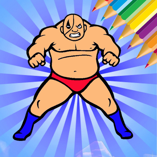 Wrestling Star Revolution Champions Coloring Book app icon