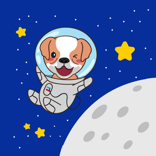 Astronaut Dog Stickers app icon