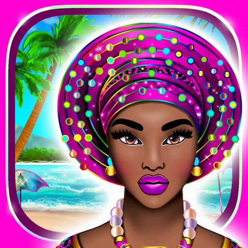 Tropical Princess with Fun Coloring Dress Up Games app icon