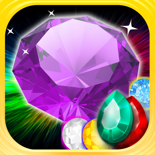 Gems Jewels Match 4 Puzzle Game for Boys & Girls app icon