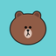 Sweet BROWN - LINE FRIENDS icon
