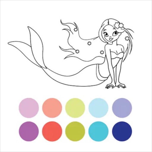 Mermaid Coloring app icon