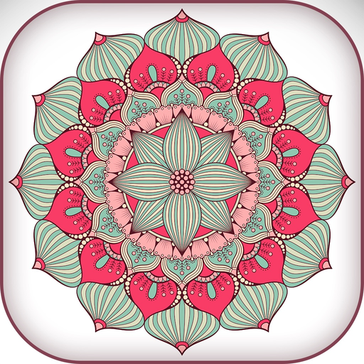 Mandala Coloring Book 4 Adults app icon