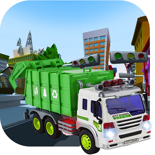 Cube Garbage Truck Park:Drive in City app icon