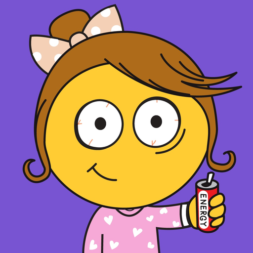 Sleepless Girl Stickers app icon