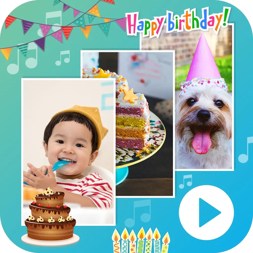 Birthday Movie Maker & Music app icon