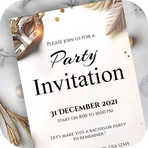 Custom Party Invitation Card app icon