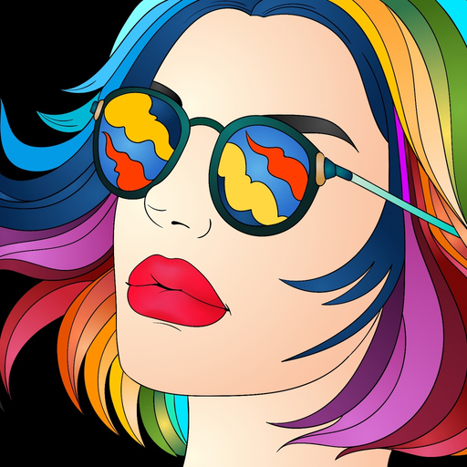 Colorgram: Adult coloring book app icon