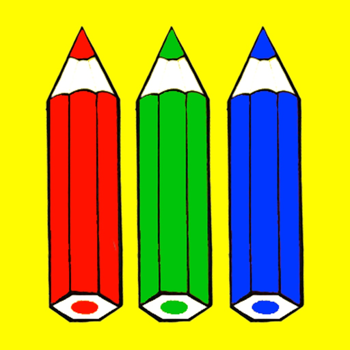 Paint the world-coloring book app icon