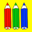 Paint the world-coloring book icon