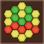 Color Lines. Hexagon icon