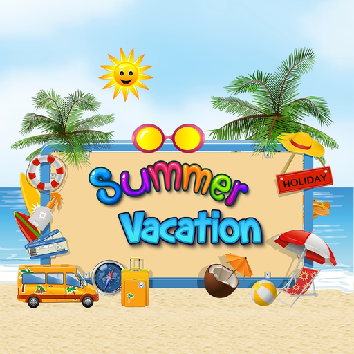 Summer Vacation Emoji app icon