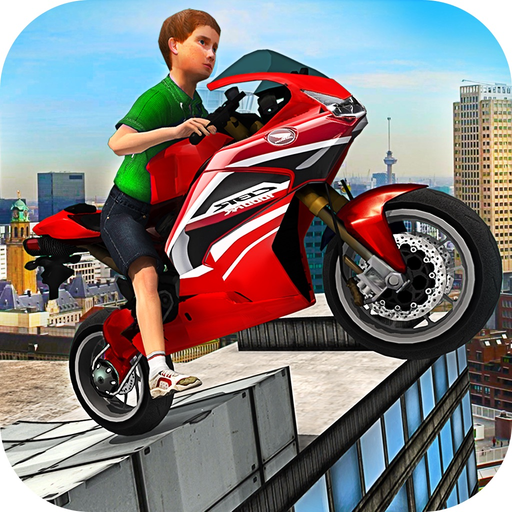 Kids MotorBike Stunt Rider - Rooftop Motorcycle 3D app icon