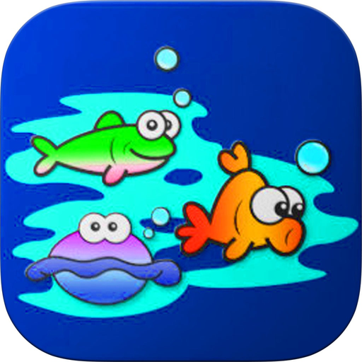Learning Aquatic Animal Coloring for kids app icon