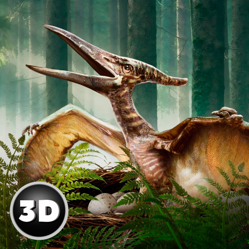 Flying Pterodactyl Dino Wildlife 3D app icon