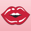 Beautiful Lips stickers emoji icon