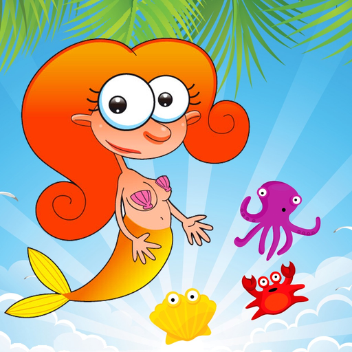 Puzzles Match 3 Mermaid and Sea Animals app icon