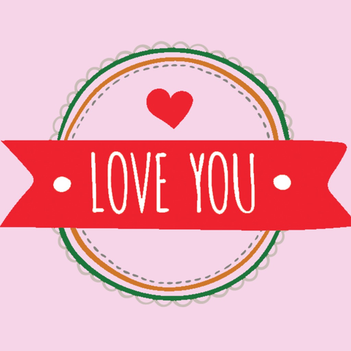 Love & hearts stickers & emoji app icon