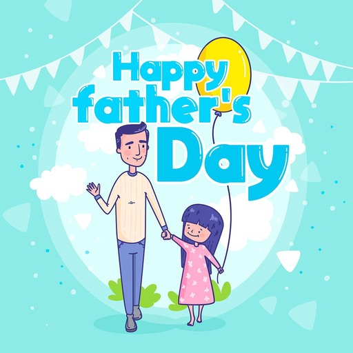 Father's Day Photo Frame cards app icon