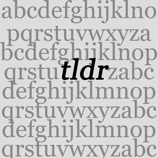 TL;DR - Too Long Don't Read app icon