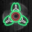 Fidget Hand Spin Neon Glow icon